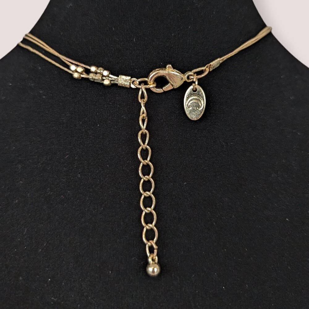 Charming Charlie 3-Strand Abalone Beaded Necklace - Picture 4 of 5
